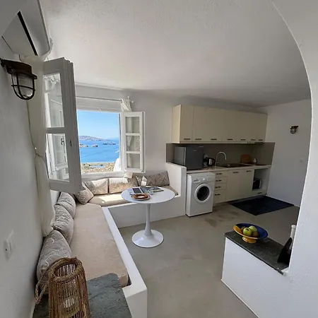 Blue And White Mykonos Appartement