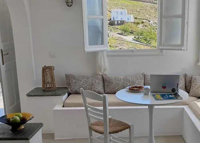 Blue And White Mykonos Apartamento